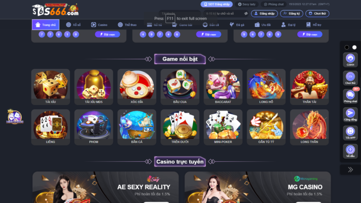 S666 nổi tiếng vì có lượng game cá cược cực khủng